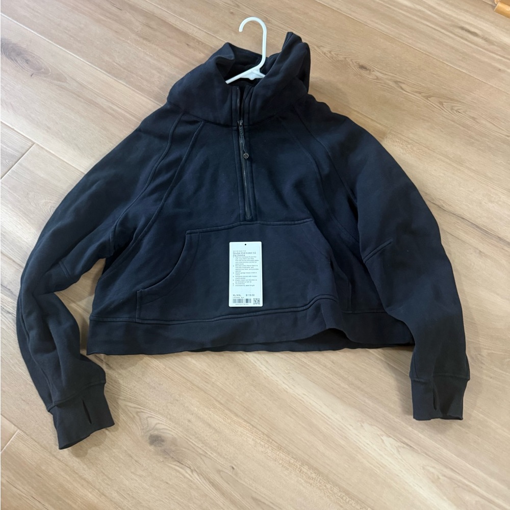 Lululemon scuba Black Half-Zip Hoodie
